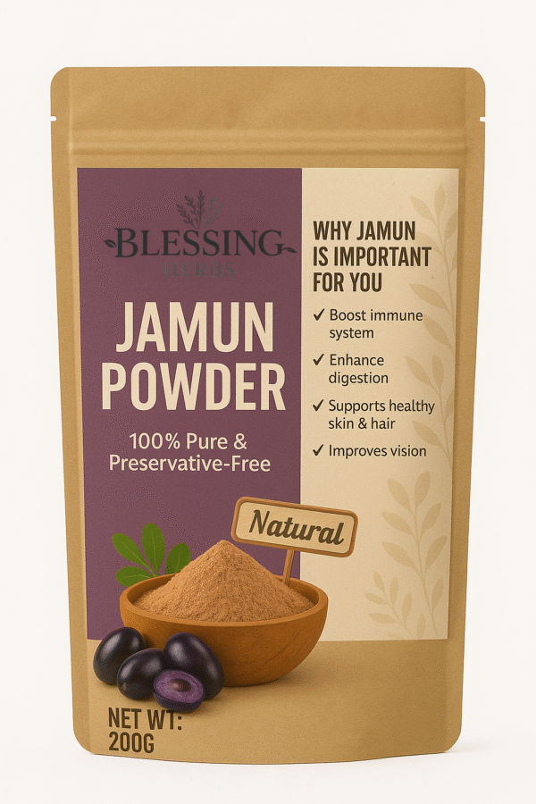 organic jamun powder – herbal support for blood sugar, digestion & immunity | 100g