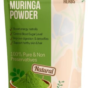 blessing herbs organic moringa powder – 100% natural superfood, 100g